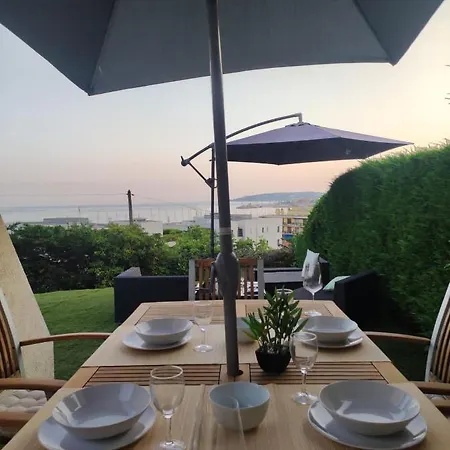 アパート Cap Au Sud,vue Panoramique Mer,piscine マントン