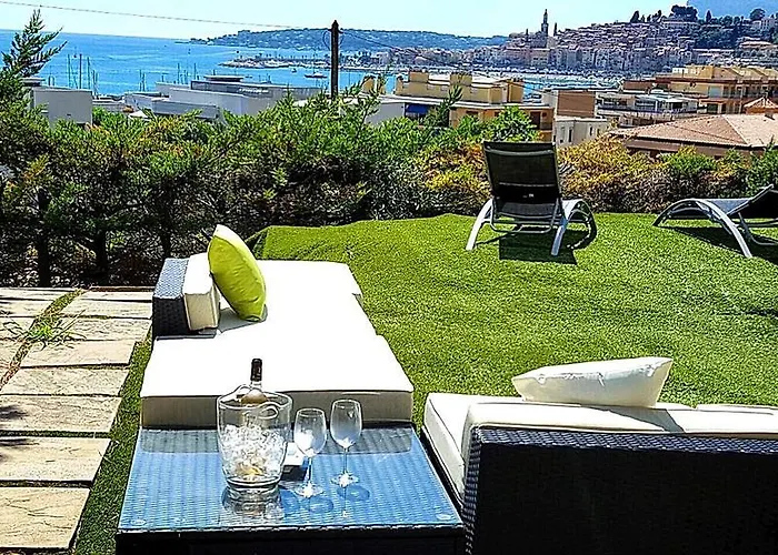 Cap Au Sud,vue Panoramique Mer,piscine Daire Menton